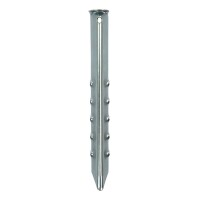 Zelthering 30cm Metal geriffelt 2 Stück im Polybeutel