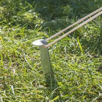 Zelthering 40cm Metal geriffelt