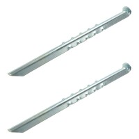 Zelthering 40cm Metal geriffelt 2 Stück im Polybeutel