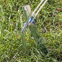 Zelthering 30cm Metal mit Haken