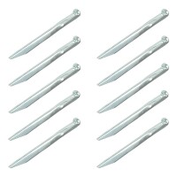 Zelthering 22cm Metal halbrund 10 Stück im Polybeutel