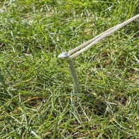 Zelthering 22cm Metal halbrund 10 Stück im Polybeutel