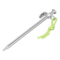 Felsbodenhering 20 cm Verzinkter Stahl mit L-Haken Heavy Duty - Set von 6 Stück
