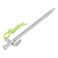Felsbodenhering 20 cm Verzinkter Stahl mit L-Haken Heavy Duty - Set von 6 Stück