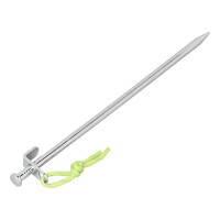 Felsbodenhering 30 cm Verzinkter Stahl mit L-Haken Heavy Duty - Set von 6 Stück