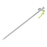 Felsbodenhering 40 cm Verzinkter Stahl mit L-Haken Heavy Duty - Set von 6 Stück