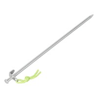 Felsbodenhering 40 cm Verzinkter Stahl mit L-Haken Heavy Duty - Set von 6 Stück