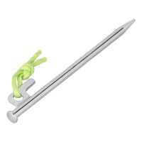 Felsbodenhering 20 cm Verzinkter Stahl mit P-Haken Heavy Duty - Set von 6 Stück