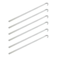 Felsbodenhering 30cm Metal Viereck 6 Stück im Polybeutel