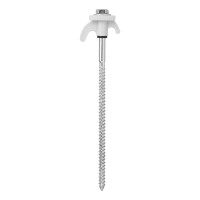 Zelthering 20cm Metal schraubbar mit Kunststoffhaken