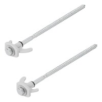Zelthering 20cm Metal schraubbar mit Kunststoffhaken 6 Stück im Polybeutel