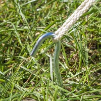 Zelthering 22cm Metal mit offener Öse 10 Stück im Polybeutel