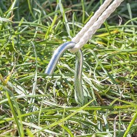 Zelthering 25cm Metal mit offener Öse