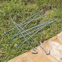 Zelthering 30cm Metal mit offener Öse 10 Stück im Polybeutel