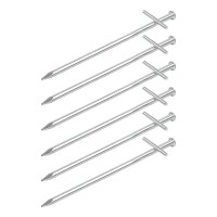 Felsbodenhering 17cm Metal mit geschweißte Querstift 6 Stück im Polybeutel