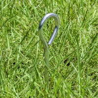 Zelthering 19cm Aluminium mit Aug 10 Stück im Polybeutel