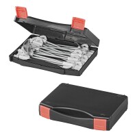 Felsbodenhering 20 cm Metal mit Kunststoffhaken - Set von 20 Stück im Koffer