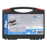 Felsbodenhering 20 cm Metal mit Phosphoreszierende Haken - Set von 20 Stück im Koffer