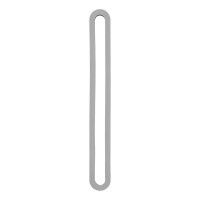 Spannring Gummi 130 x 5 x 5 mm - Set von 10 Stück