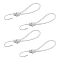 Zeltspanner elastisch weiß mit Haken 4 Stück im Blister
