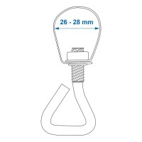 Rohrklemme 26-28mm 4 Stück im Blister