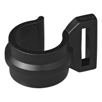 Zeltschelle für Zeltstange 20-25mm mit Schlitz schwarz