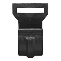 Zeltschelle für Zeltstange 20-25mm mit Schlitz schwarz