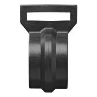 Zeltschelle für Zeltstange 20-25mm mit Schlitz schwarz