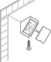 10 x Häfele Universal-Eckverbinder 44 mm braun mit Abdeckkappe – Kunststoff Korpusverbinder für Möbelbau