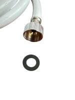 Brauseschlauch 1/2" x 1/2", 2,0 m nur Schlauch weiss
