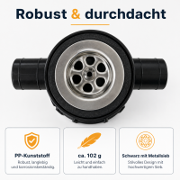 Wohnmobil Wohnwagen Siphon, schwarz 25mm 92121