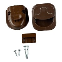 Toilettenraum-Schnappschloss braun 44411